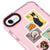 iPhone 6S Cat Postage Telefon Kılıfı - Artycase - Simli Mor