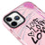 iPhone 11 Pro Max Visual Love Telefon Kılıfı - Artycase - Simli Pembe