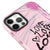 iPhone 12 Pro Visual Love Telefon Kılıfı - Artycase - Simli Pembe