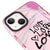 iPhone 13 Mini Visual Love Telefon Kılıfı - Artycase - Simli Pembe