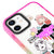 iPhone 12 Mini Anime Colage Telefon Kılıfı - Artycase - Pembe Yeşil