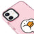 iPhone 11 Duck Heart Telefon Kılıfı - Artycase - Simli Pembe