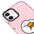 iPhone 12 Duck Heart Telefon Kılıfı - Artycase - Simli Pembe