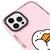 iPhone 13 Pro Duck Heart Telefon Kılıfı - Artycase - Simli Pembe