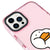 iPhone 14 Pro Max Duck Heart Telefon Kılıfı - Artycase - Simli Pembe