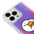 iPhone 15 Pro Duck Heart Telefon Kılıfı - Neon - Violet