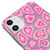 iPhone 11 Pinky Hearts Telefon Kılıfı - Renkli Silikon - Gri