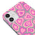 iPhone 12 Mini Pinky Hearts Telefon Kılıfı - Renkli Silikon - Gri