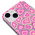 iPhone 13 Pinky Hearts Telefon Kılıfı - Renkli Silikon - Gri