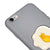 iPhone 6S Plus Egg Cat Telefon Kılıfı - Renkli Silikon - Gri