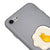 iPhone 7 Egg Cat Telefon Kılıfı - Renkli Silikon - Gri