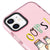 iPhone 11 Oops Cat Telefon Kılıfı - Artycase - Simli Pembe