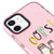 iPhone 12 Oops Cat Telefon Kılıfı - Artycase - Simli Pembe