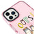 iPhone 14 Pro Oops Cat Telefon Kılıfı - Artycase - Simli Pembe