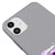 iPhone 11 Purple Bear Telefon Kılıfı - Renkli Silikon - Gri