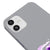 iPhone 12 Mini Purple Bear Telefon Kılıfı - Renkli Silikon - Gri