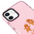 iPhone 12 Joy The World Telefon Kılıfı - Artycase - Simli Pembe