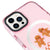 iPhone 16 Pro Max Joy The World Telefon Kılıfı - Artycase - Simli Pembe