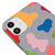 iPhone 11 Colorful Dots Telefon Kılıfı - Renkli Silikon - Gri