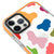 iPhone 12 Pro Colorful Dots Telefon Kılıfı - Artycase - Turuncu