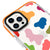 iPhone 12 Pro Max Colorful Dots Telefon Kılıfı - Artycase - Turuncu