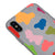 iPhone X Colorful Dots Telefon Kılıfı - Renkli Silikon - Gri