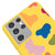 Samsung S21 Ultra Colorful Dots Telefon Kılıfı - Renkli Silikon - Sarı