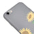 iPhone 6S Sunflowers Telefon Kılıfı - Renkli Silikon - Gri