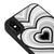 iPhone XS Max Ring Hearts Telefon Kılıfı - Ayna - Siyah