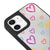 iPhone 12 Mini Colorful Heart Telefon Kılıfı - Ayna - Siyah