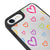 iPhone 6 Colorful Heart Telefon Kılıfı - Ayna - Siyah