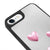 iPhone 6 Hearts Pinky Telefon Kılıfı - Ayna - Siyah