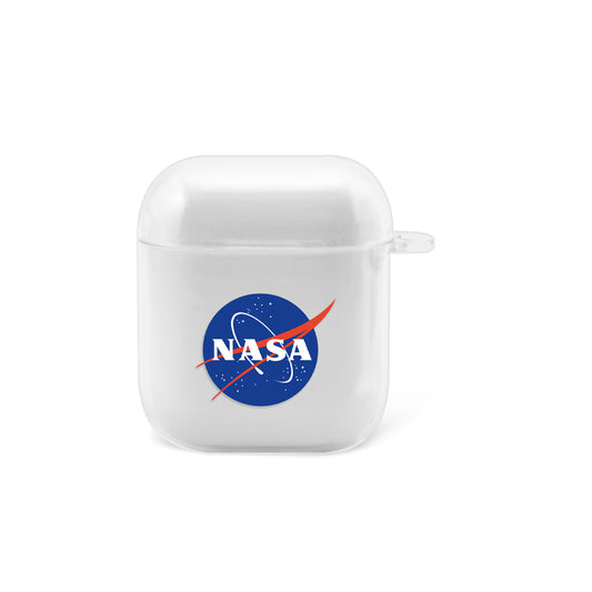 Apple AirPods Nasa Logo Şeffaf Kılıfı