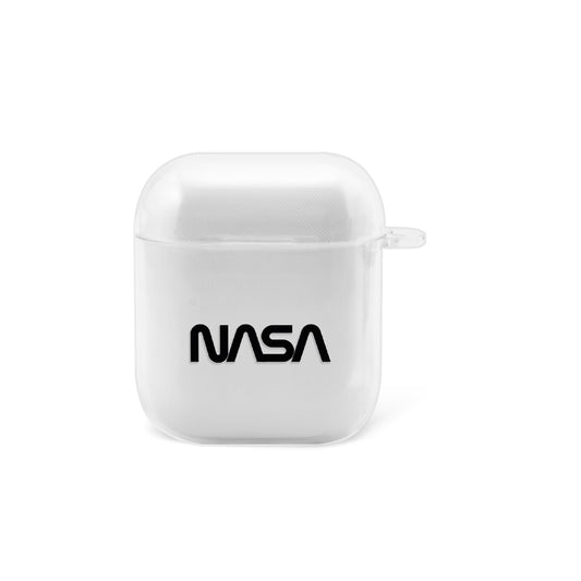 Apple AirPods Nasa Black Şeffaf Kılıfı