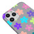 iPhone 11 Pro Max Colorful Flowers Telefon Kılıfı - Renkli Silikon - Gri