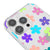 iPhone 13 Pro Max Colorful Flowers Telefon Kılıfı - Şeffaf - Saydam