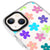 iPhone 14 Plus Colorful Flowers Telefon Kılıfı - Artycase - Beyaz