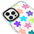 iPhone 16 Pro Colorful Flowers Telefon Kılıfı - Artycase - Beyaz