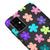 Samsung A71 Colorful Flowers Telefon Kılıfı - Renkli Silikon - Siyah