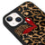 iPhone 15 Leopar Stones Telefon Kılıfı - Glossy - Popsoketsiz