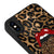 iPhone X Leopar Stones Telefon Kılıfı - Glossy - Popsoketsiz