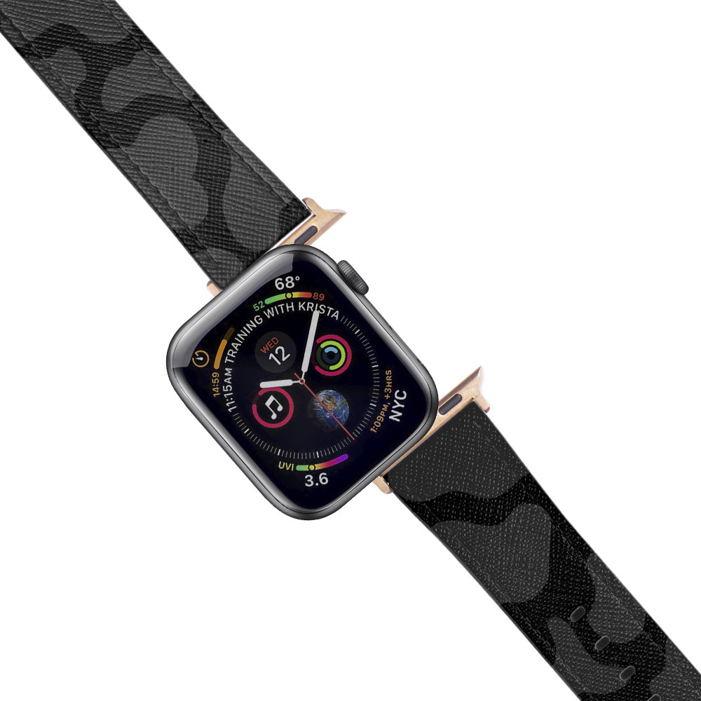 Apple Watch Black Band Dalmaç Desenli Kordon