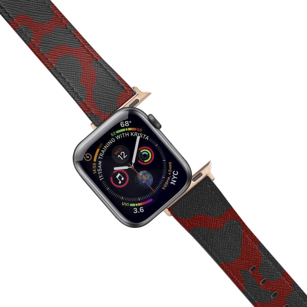 Apple Watch Red Band Dalmaç Desenli Kordon