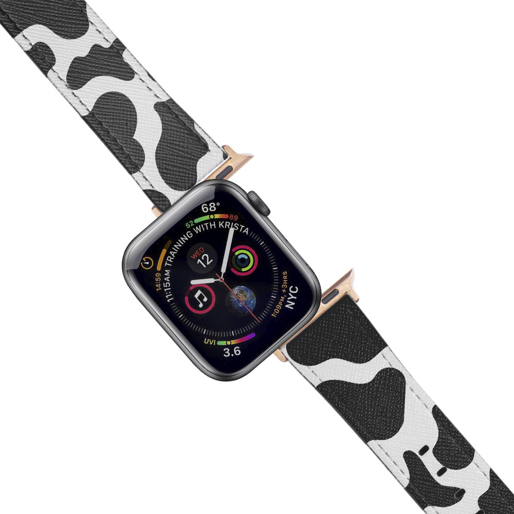 Apple Watch White Band Dalmaç Desenli Kordon