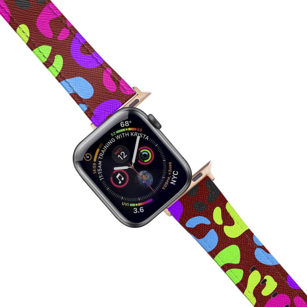 Apple Watch Red Band Colors Smile Desenli Kordon