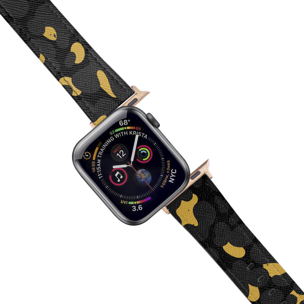 Apple Watch Black Band Leke Desenli Kordon