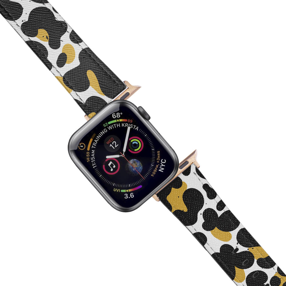 Apple Watch White Band Leke Desenli Kordon