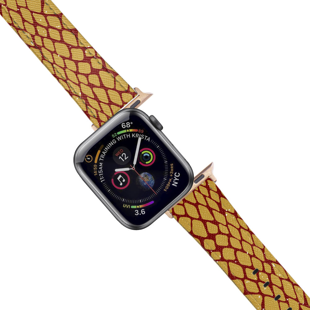 Apple Watch Red Band Scaled Desenli Kordon