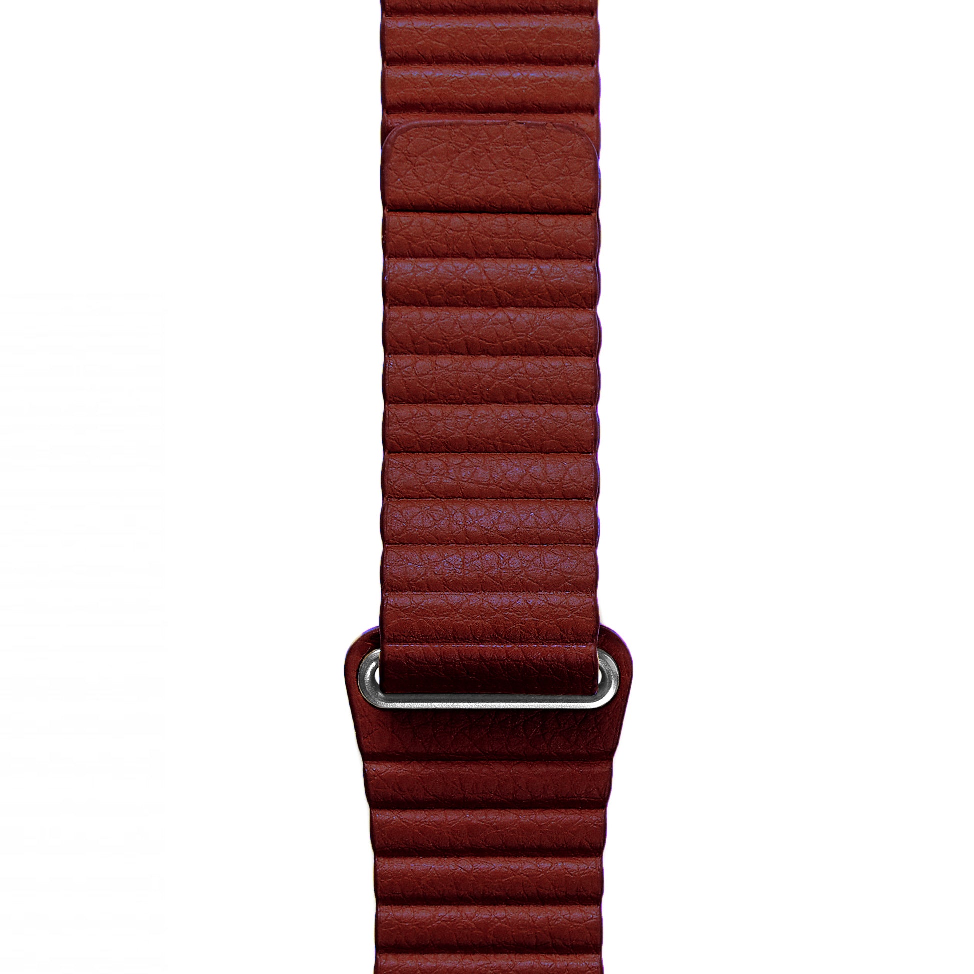 Apple Watch Deri Dark Red Saat Kordonu