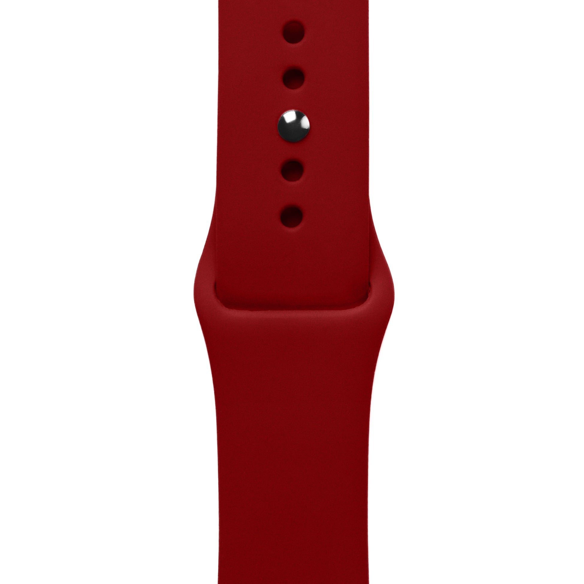 Apple Watch Sport Band Dark Red Silikon Saat Kordonu